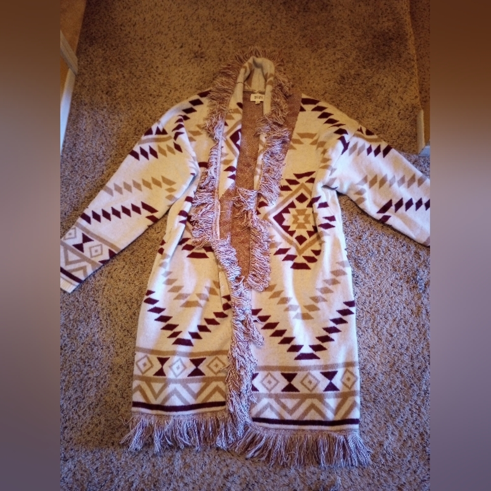 Bibi new without tags Aztec cardigan